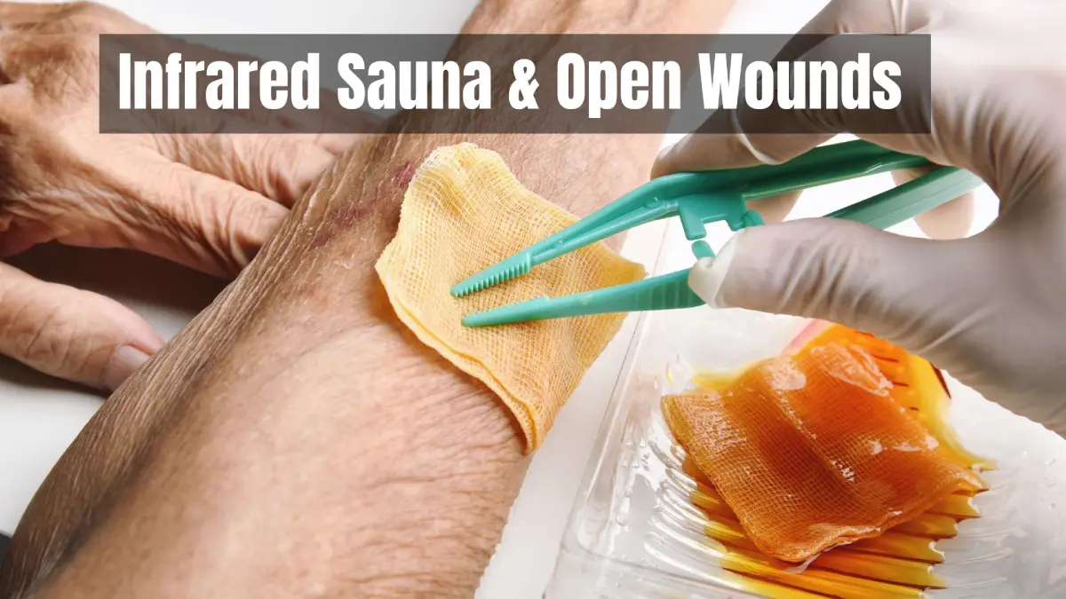 An infrared sauna improves the open wounds of a person with diabetes