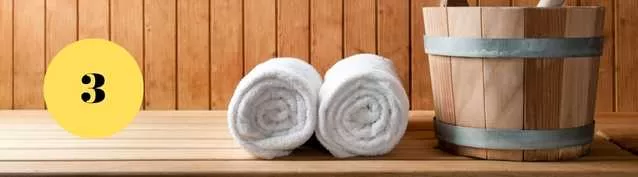 Use proper sauna hygiene